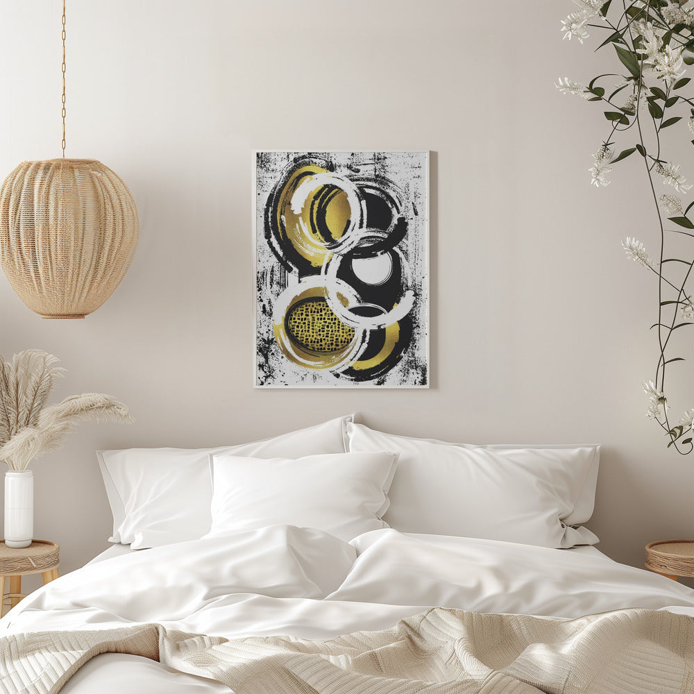 Art mural Peinture abstraite n° 2 | or