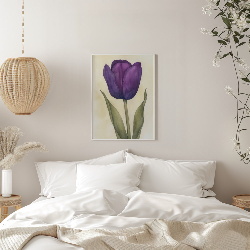 Art mural Tulipe violette 7