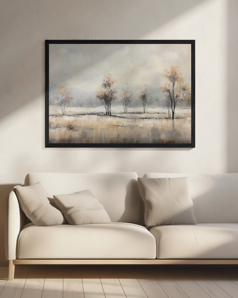 Art mural abstrait horizontal paysage 6
