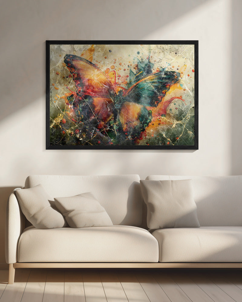 Art mural Papillon Animal Illustration d'art vintage Art mural 04
