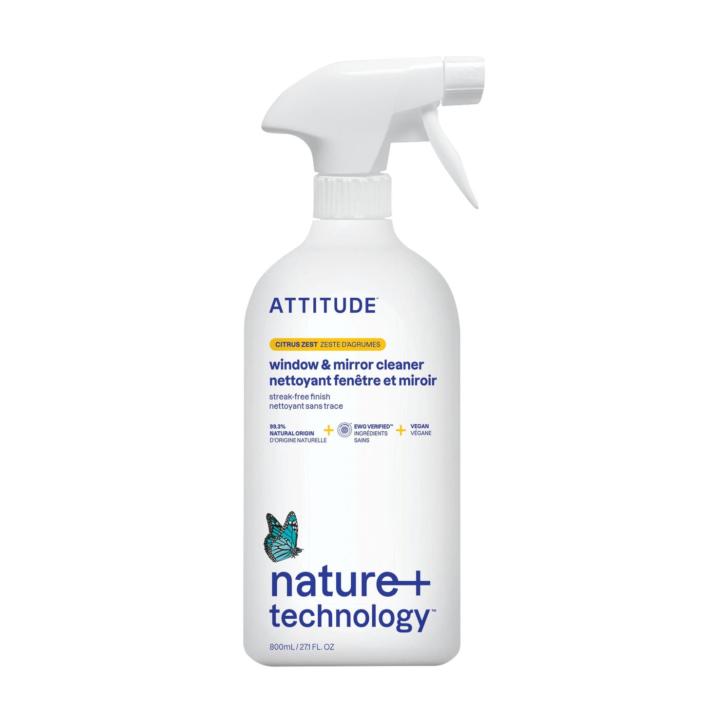 Attitude - Nettoyant Vitres et Miroirs (800 ml)