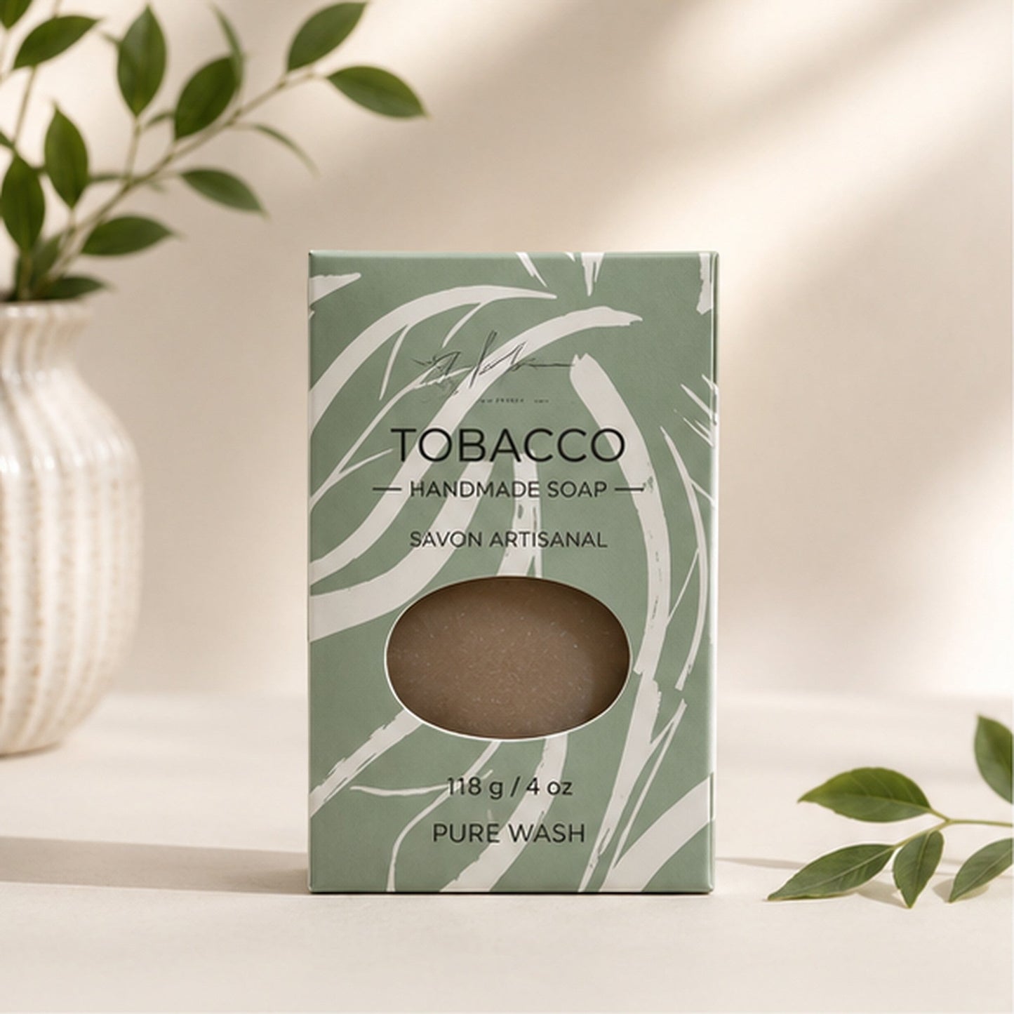 Tobacco leaf soap bar