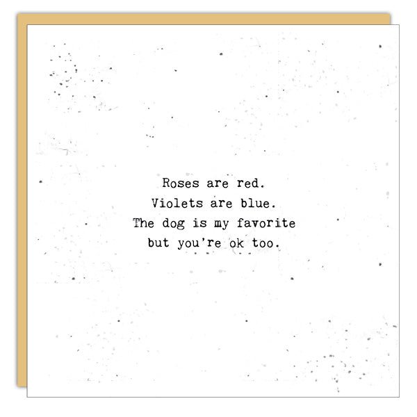 Stationery - Little Gem Card - Roses Are Red