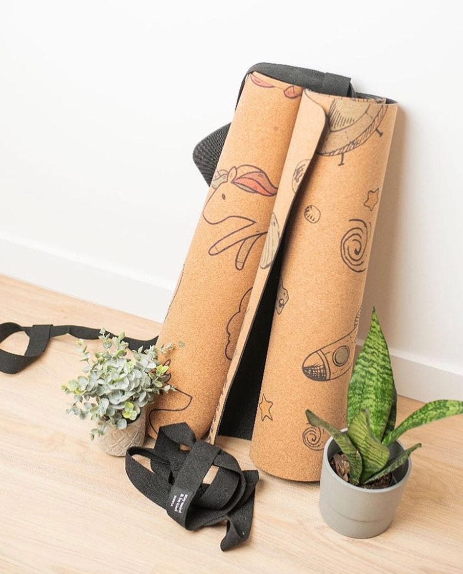Tapis de jeu et de yoga en liège Kids Space