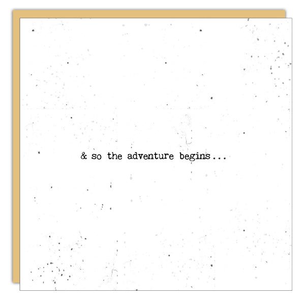 Stationery - Little Gem Card - & So The Adventure Begins