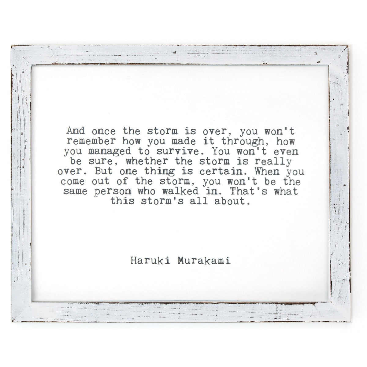 Framed Words - The Storm