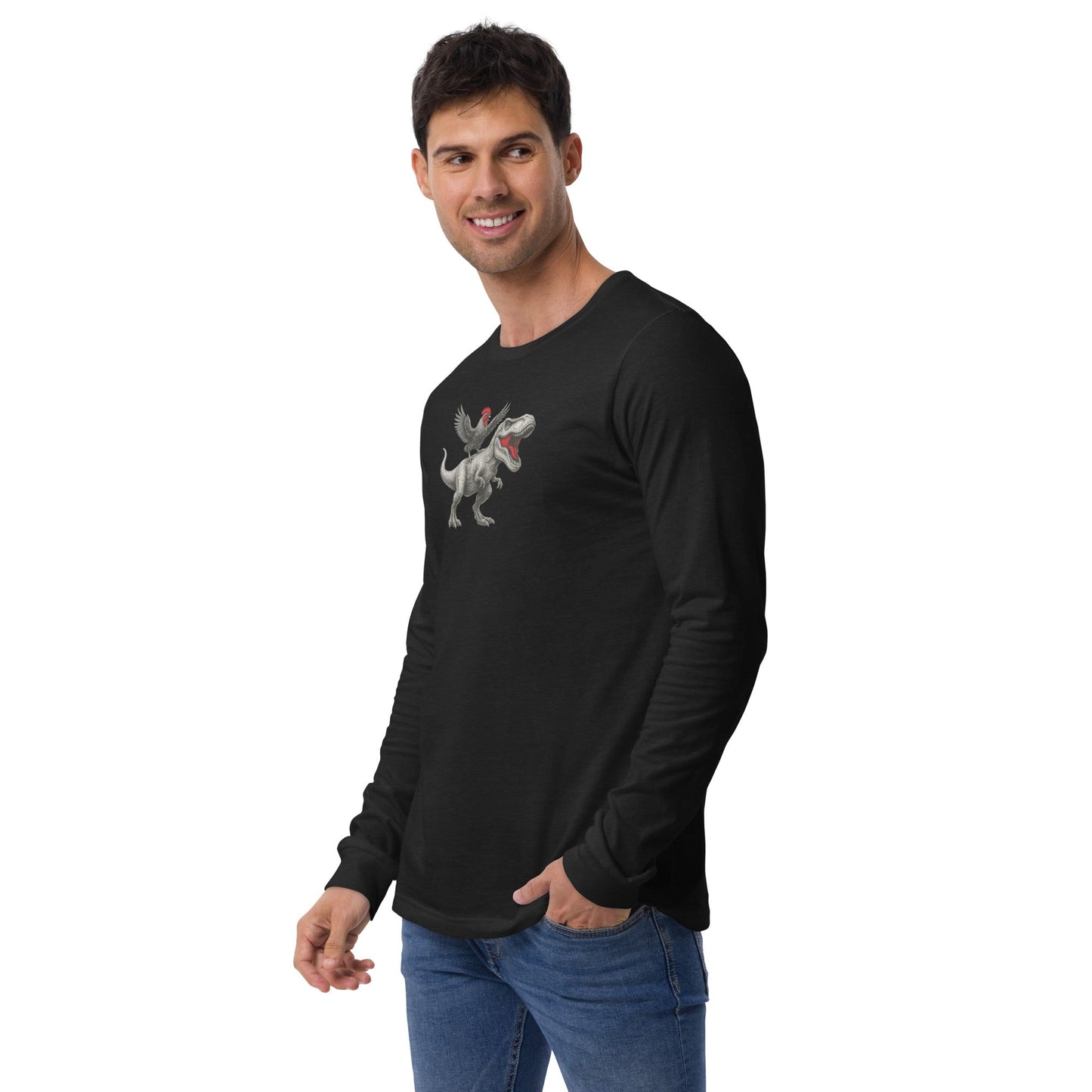 T-shirt unisexe à manches longues Chickasaurours