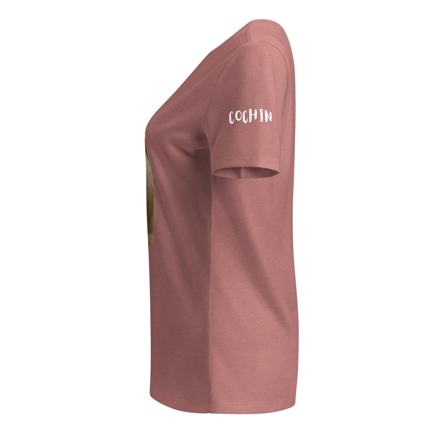T-shirt col V décontracté Cochin pour femme