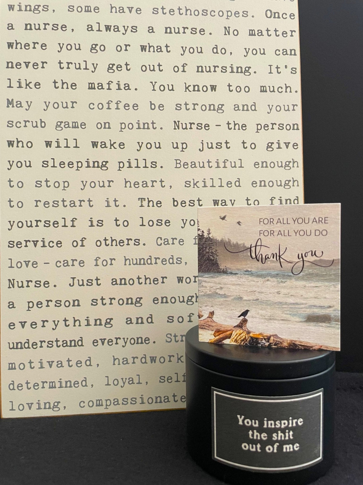 Candle - Sassy - You Inspire The Shit Out Of Me