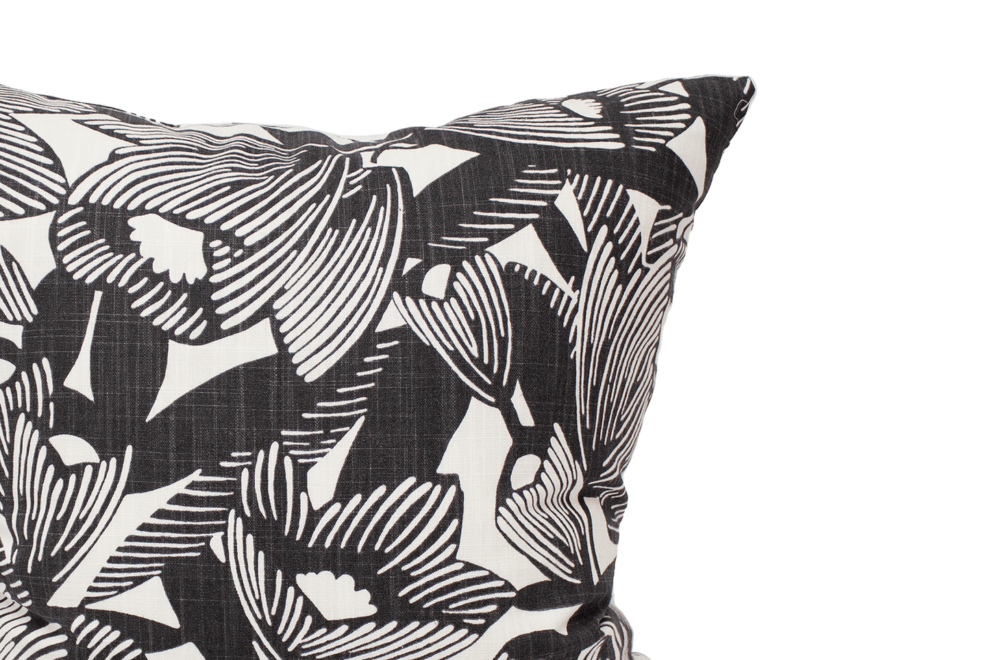 Housse de coussin à motifs d'encre