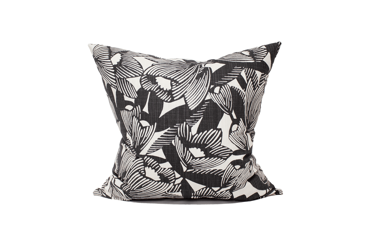 Housse de coussin à motifs d'encre