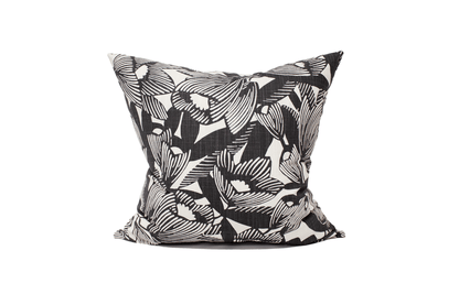 Housse de coussin à motifs d'encre