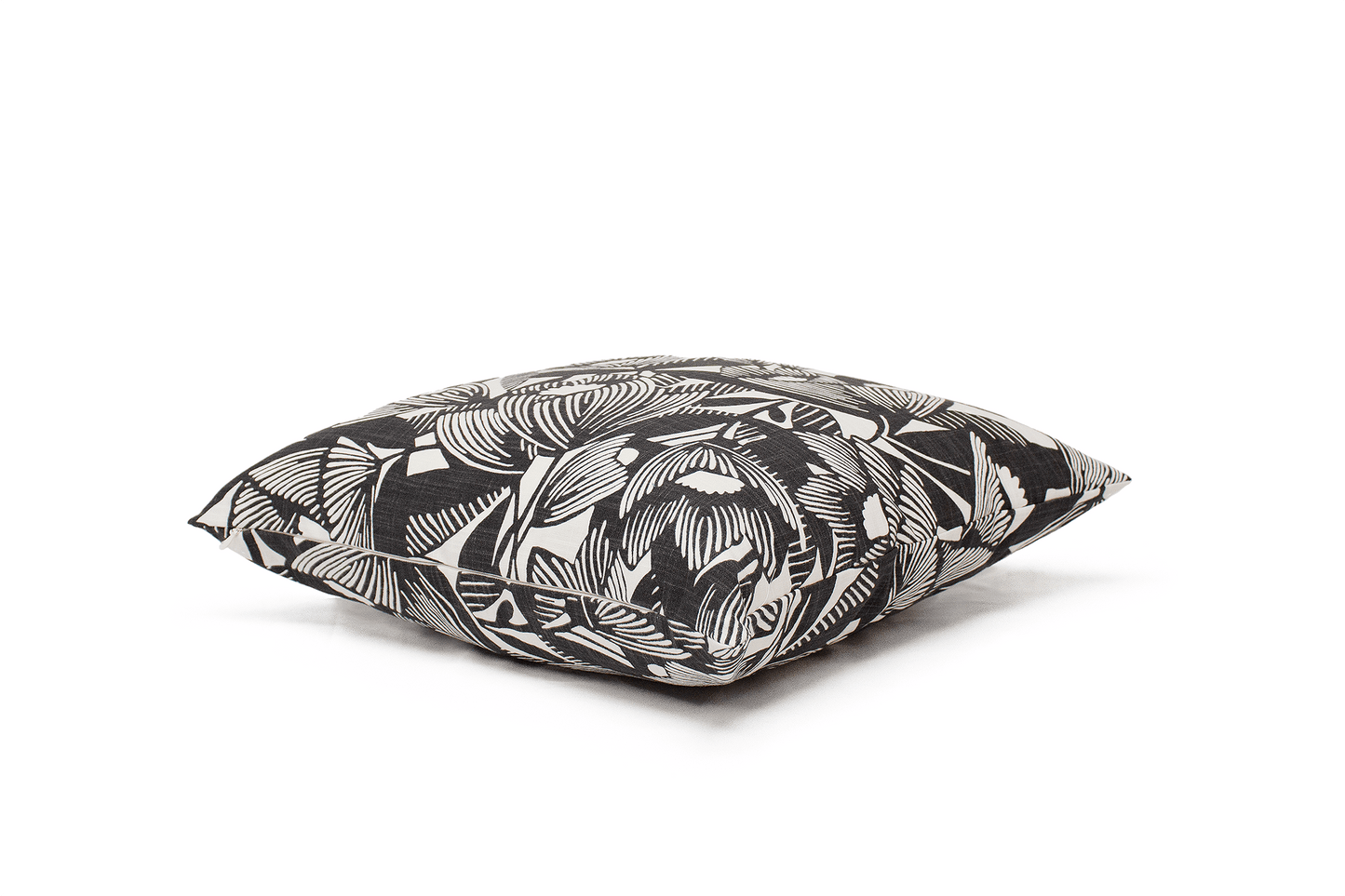 Housse de coussin à motifs d'encre
