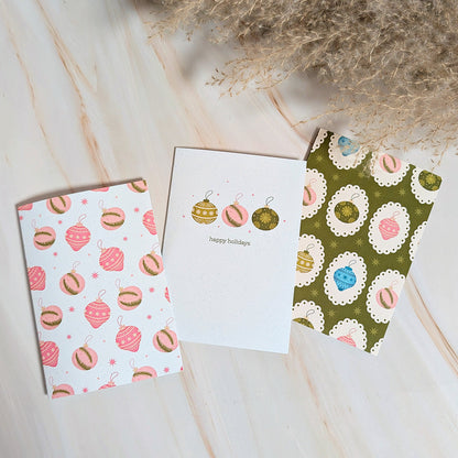 Happy Holidays Mini Ornament Card