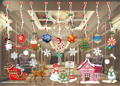 Christmas Window Stickers – Static Cling Holiday Decals, 2 Sheets