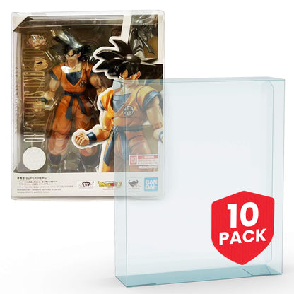 EVORETRO Vitrine de protection pour figurines SH Son Goku Super Hero PET Lot de 10