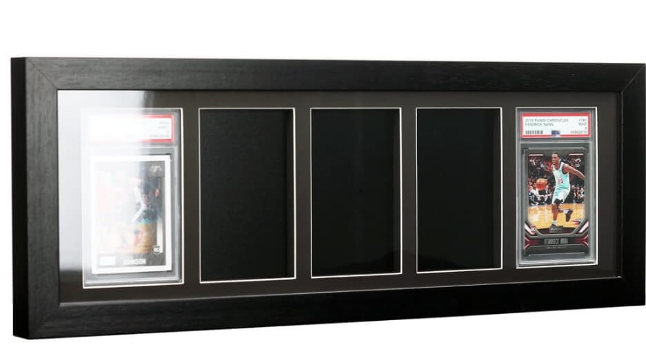 Présentoir en Bois Certifié PSA avec Verre Anti-UV, la carte tient très fermement ! LIQUIDATION