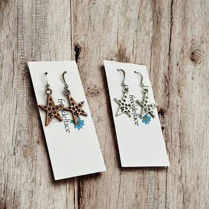 Boucles d'oreilles étoile pleine d'étoiles