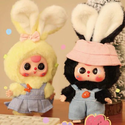 Poupées en peluche de la série Lapin Mignon Macaron Trois Bébé, Boîte mystère