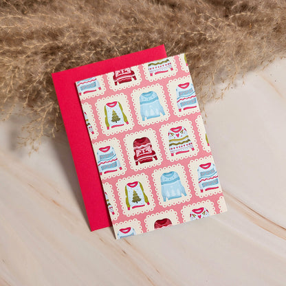 Mini Carte de Vœux : Chaleur d'un Pull Doux