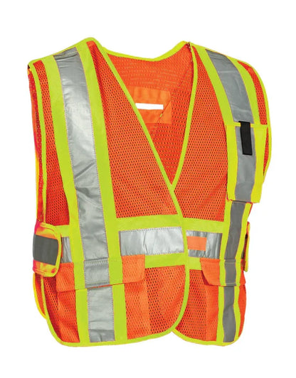 5-Point Tear-away Safety Vest One-Size – Custom Logo & Text Available