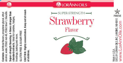 Strawberry Flavoring - Super Strength Flavor 1 oz., 16 oz., 1 Gallon, 5 Gallons - Ships Free Within Canada on Orders Above CAD $199