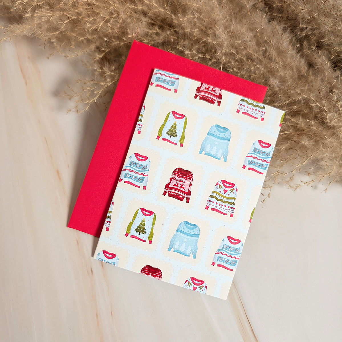 Mini Carte de Vœux : Chaleur d'un Pull Doux