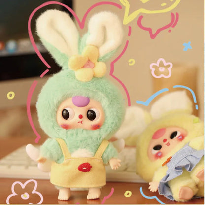 Poupées en peluche de la série Lapin Mignon Macaron Trois Bébé, Boîte mystère