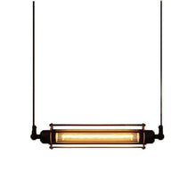 Lustre rétro nostalgique en fer pour restaurant, bar, comptoir et café
