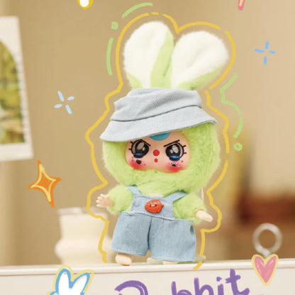 Poupées en peluche de la série Lapin Mignon Macaron Trois Bébé, Boîte mystère