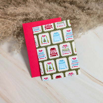 Mini Carte de Vœux : Chaleur d'un Pull Doux