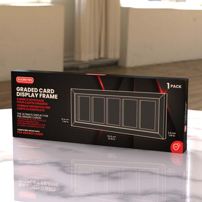 Présentoir en Bois Certifié PSA avec Verre Anti-UV, la carte tient très fermement ! LIQUIDATION
