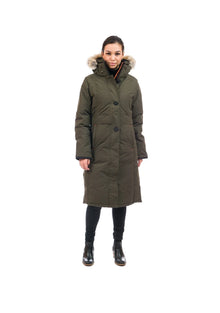 Parka en duvet pour femme Nuaja -40 d'Outdoor Survival Canada, vert mousse, grand - EN EXPOSITION