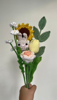 Handmade ZODIAC Crochet Flower Bouquet: Acrylic Cotton Yarn