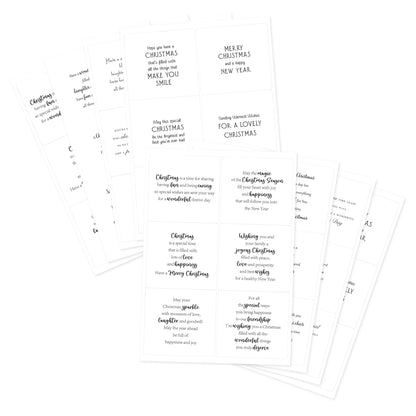 Kanban Crafts Christmas Verses Peelables, 48 autocollants