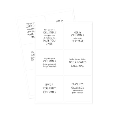 Kanban Crafts Christmas Verses Peelables, 48 autocollants