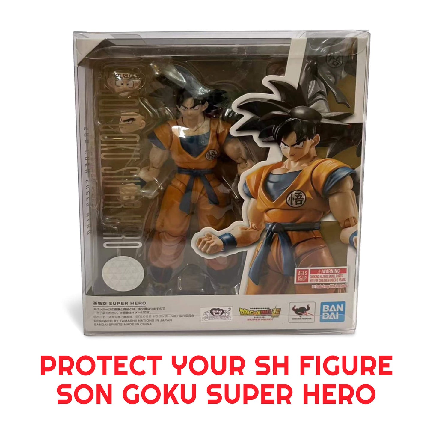 EVORETRO Vitrine de protection pour figurines SH Son Goku Super Hero PET Lot de 10