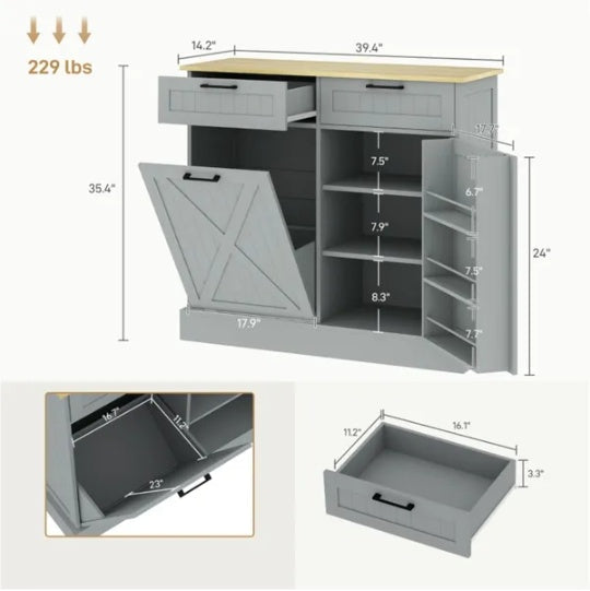 Kitchen Storage Cabinet, Kitchen Cabinet (United States Delivery Only)
