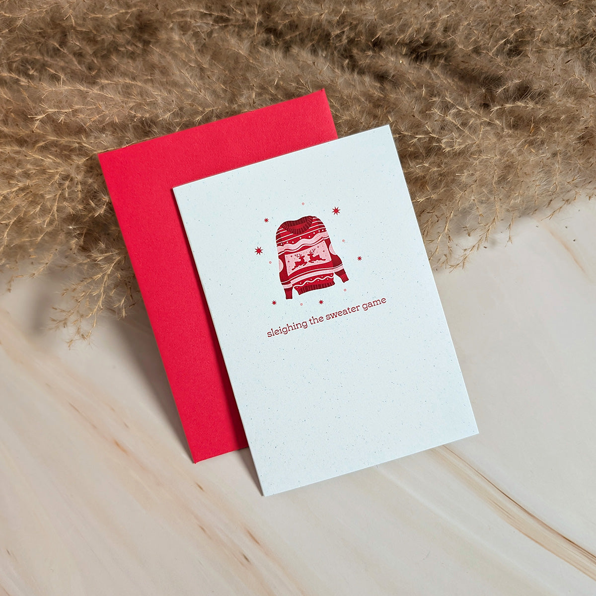 Cartes de Noël format mini – Maîtriser le style des pulls des Fêtes
