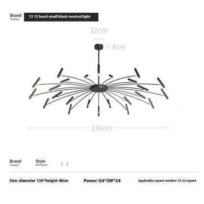 Lustre style nordique simple et moderne, tendance, minimaliste et créatif