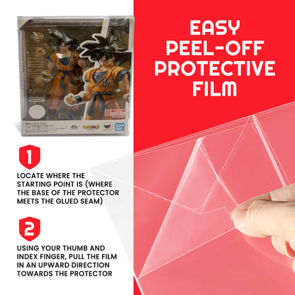 EVORETRO Vitrine de protection pour figurines SH Son Goku Super Hero PET Lot de 10