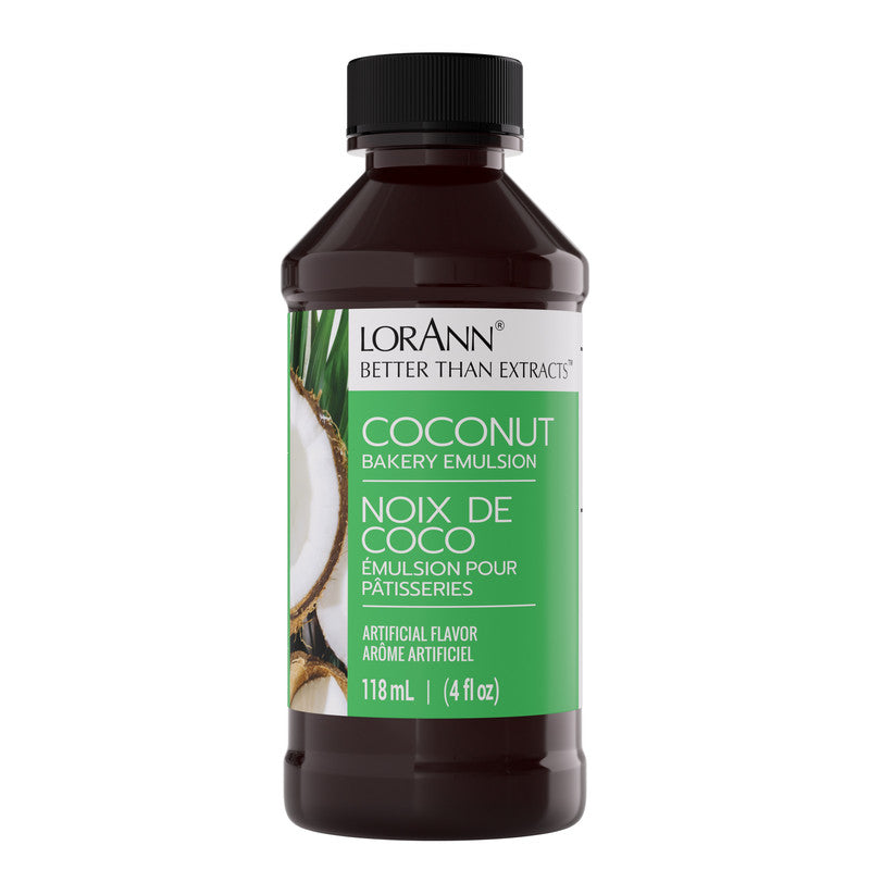 Coconut Bakery Emulsion - 4 oz. - 16 oz. - 1 Gallon - 5 Gallons - Bakery Emulsions Canada - Ships Free Within Canada on Orders Above CAD $199