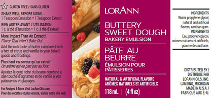 Buttery Sweet Dough Bakery Emulsion - 4 oz. - 16 oz. - 1 Gallon - 5 Gallons - Bakery Emulsions Canada - Ships Free Within Canada on Orders Above CAD $199