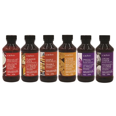 Baker's Secret Emulsion Variety Pack - 6 x 4 oz. - Bakery Emulsions Canada - Ships Free Within Canada on Orders Above CAD $199