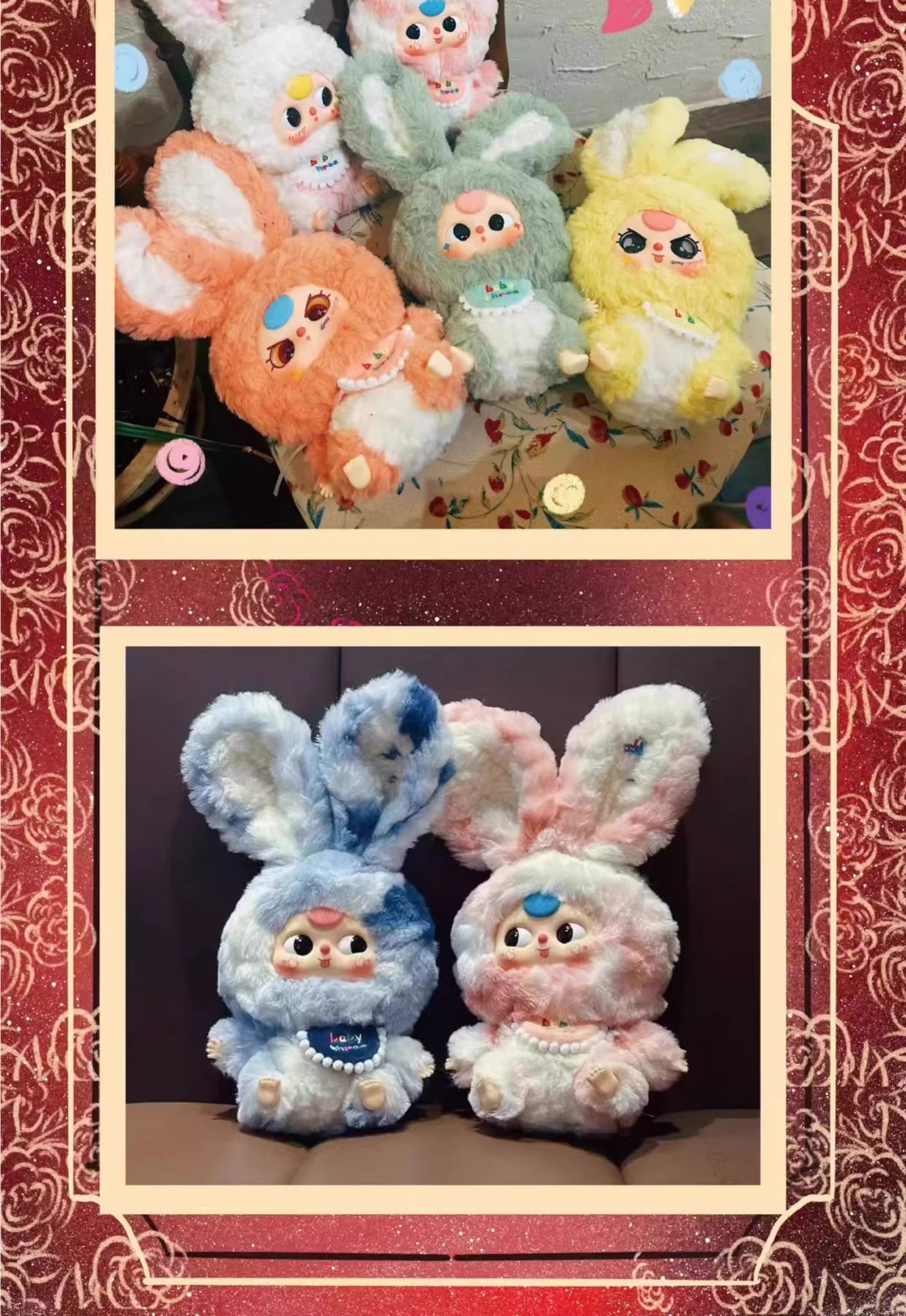 Bébés Trois Lapins Lily Town Série Poupées en Peluche