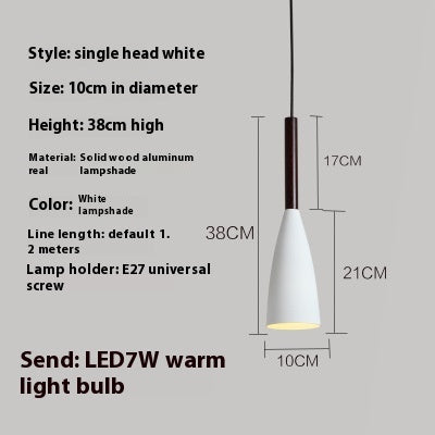Lustre simple de style nordique moderne pour bar de restaurant