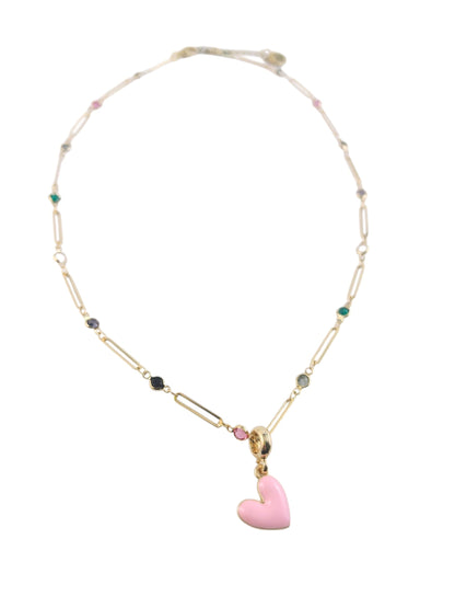 Heart Pop Necklace - Cotton Candy