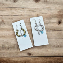 3D Crescent Moon Earrings