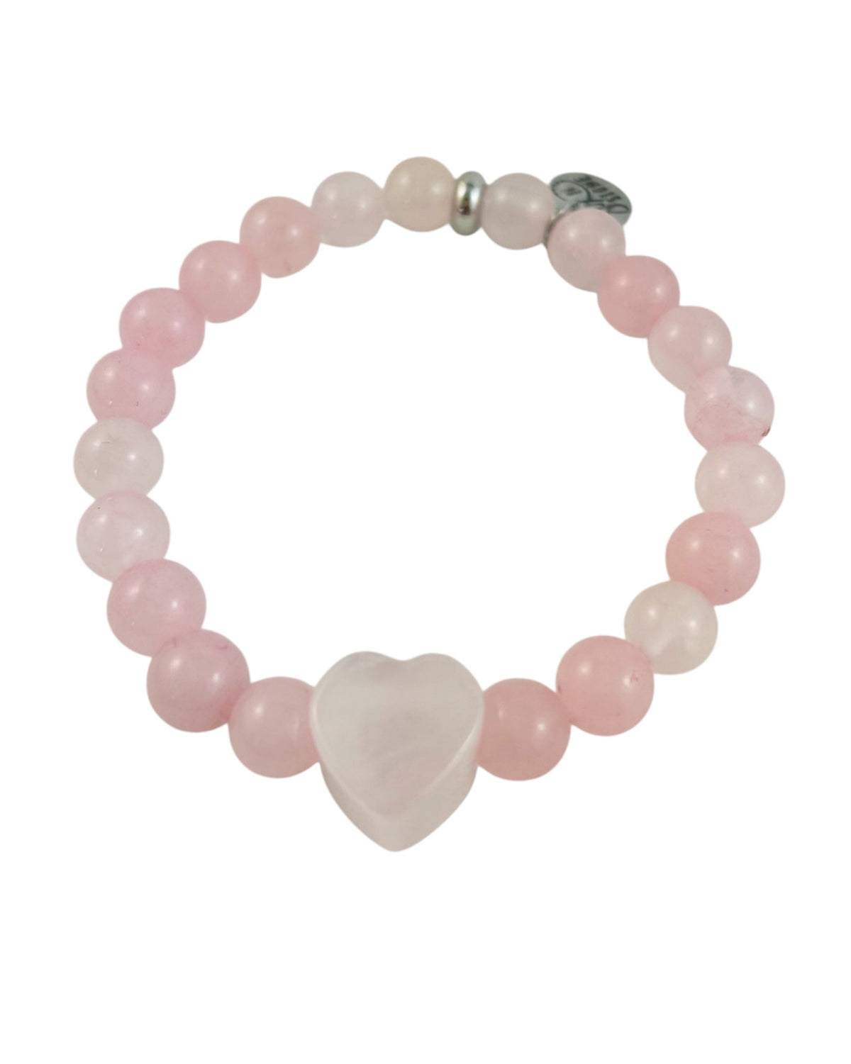 Rose Quartz Heart Bracelet