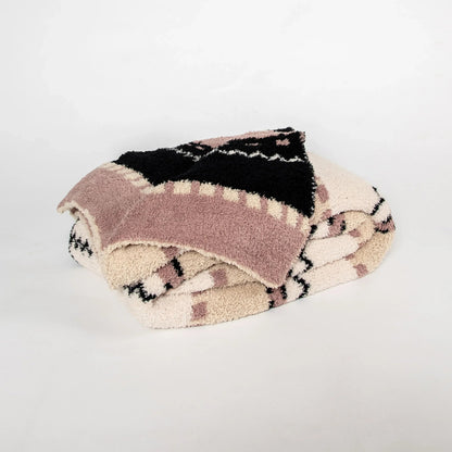 Desert Sunset Geometric Print Extended Throw